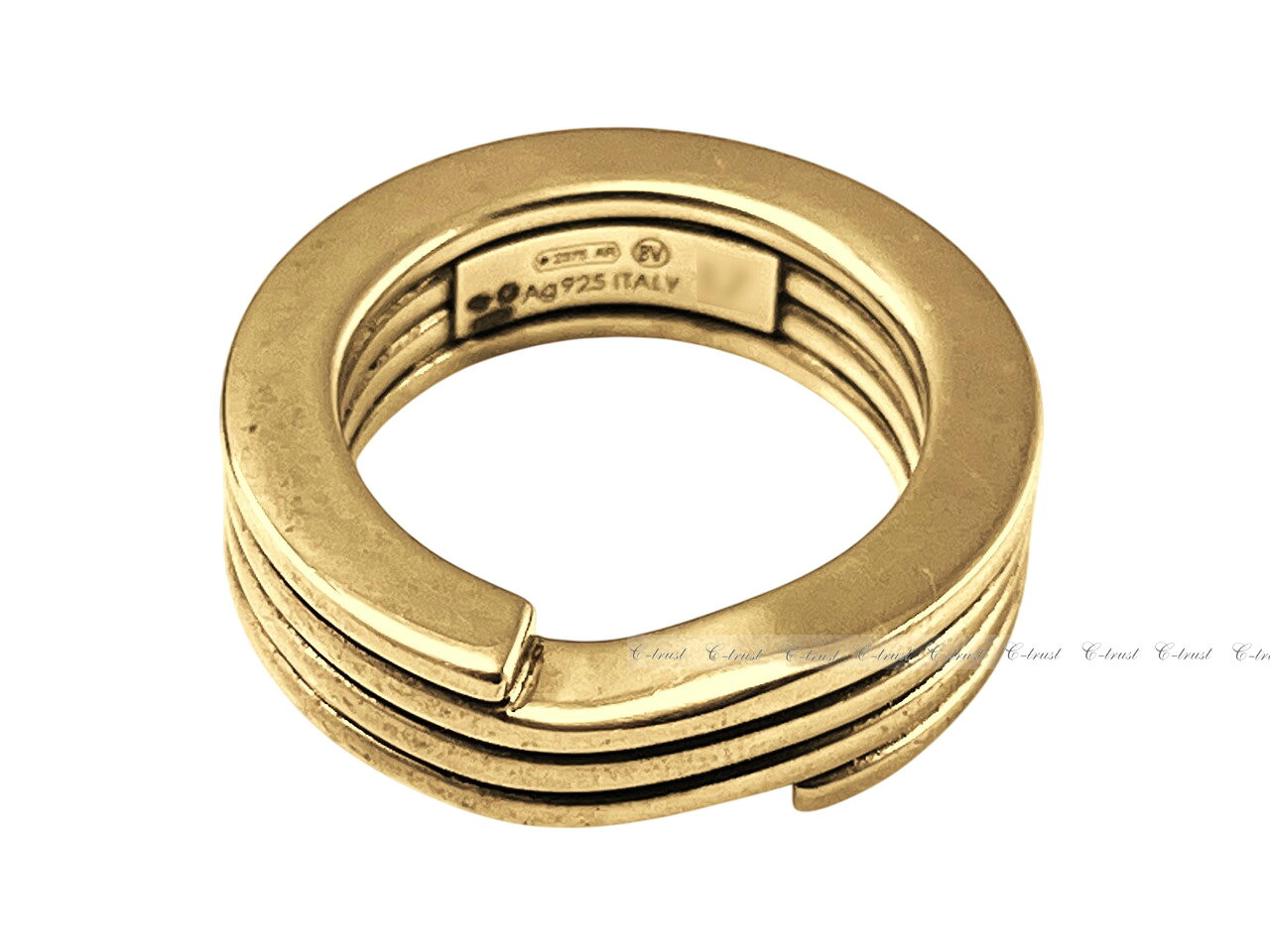 BOTTEGA VENETA ボッテガヴェネタ リング RING 指輪 ロゴ スターリングシルバー925...