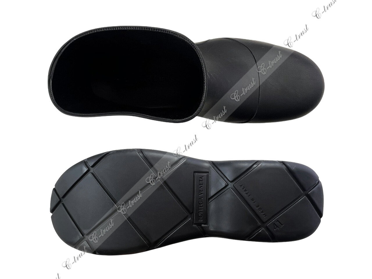 BOTTEGA VENETA �ܥåƥ� �����ͥ� �쥤�� �֡��� THE PUDDLE ���塼�� �� MATT RUBBER ��С� �����ꥢ�� ���� �� 1000 �֥�å� M035-41..