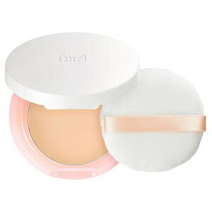 Curel Base Makeup Moisturizing Powder Foundation, Pressed Type, Light Skin Tone, 8g