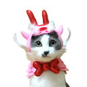 愛猫の服 キャットプリン 燃えるピンクドラゴンにゃんセット 1枚 キャットウエア 付け襟 ネックカラー 帽子 コスプレ ペット名刺 辰年 龍 かわいい おしゃれ