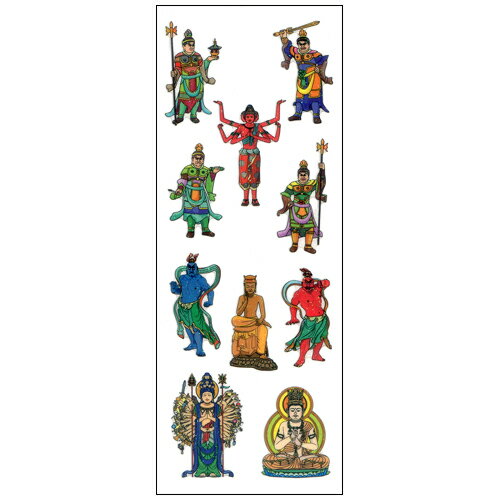 ラメ入りシール 仏像 ZR565