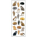ラメ入りシール 猫3列 CR359