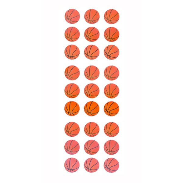 オーロラシール　バスケットボール　EA584 ステッカー レターセット 手紙 キラキラ スポーツ バスケ 奥山 オクヤマ 学用品