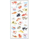 和風シール 金魚鉢 JP089 1シート 金魚 和柄 日本 風情 ギフト 奥山 日本製