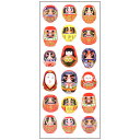 和風シール 達磨 JP330 1シート だるま 和柄 日本 風情 ギフト 奥山 日本製