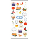 和風シール 冬物語 JP356 1シート 冬 雪だるま 手袋 ニット帽 焼餅 鍋料理 かまくら 寒椿 和柄 日本 風情 ギフト 奥山 日本製