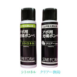 プチアボ＆スーパーアボ交換用充填ボンベ シトロネル・無臭（2種類　各1本セット 各70g）犬の無駄吠え防止装置用 アボ用 スターフォームエンジニアリング