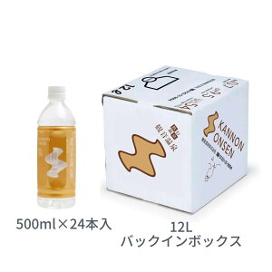 観音温泉　飲む温泉 500ml×24本＋12L×1箱（バックインボックス）国産 ミネラルウォーター 温泉水 天然シリカ水 超軟水 備蓄用 ストック 保存 避難対策 美容 5つ星の宿