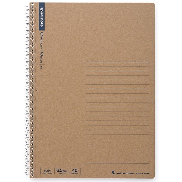 Rakuten - マルマン　スパイラルノート　ベーシック　メモリ入6.5mm罫　B5　N236　1冊 学用品