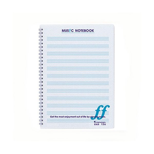 マルマン ミュージックノートブック 音楽罫12段 N559A-10 【6個セット】 学用品