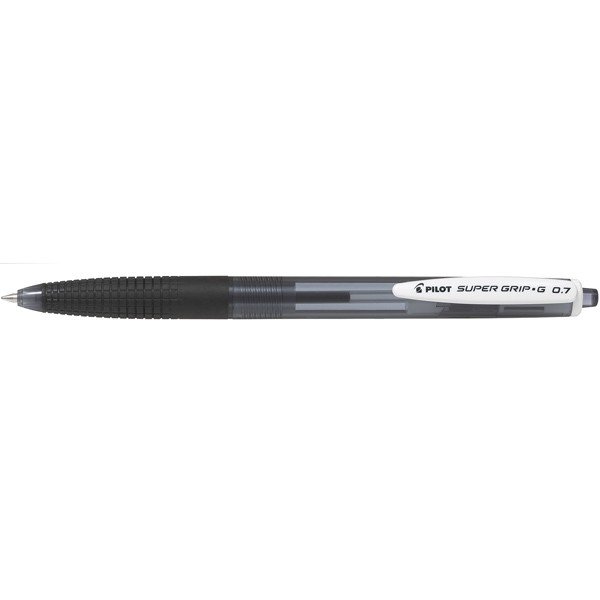 パイロット　スーパーグリップG ノック式ボールペン 0.7細字 ブラック 学用品