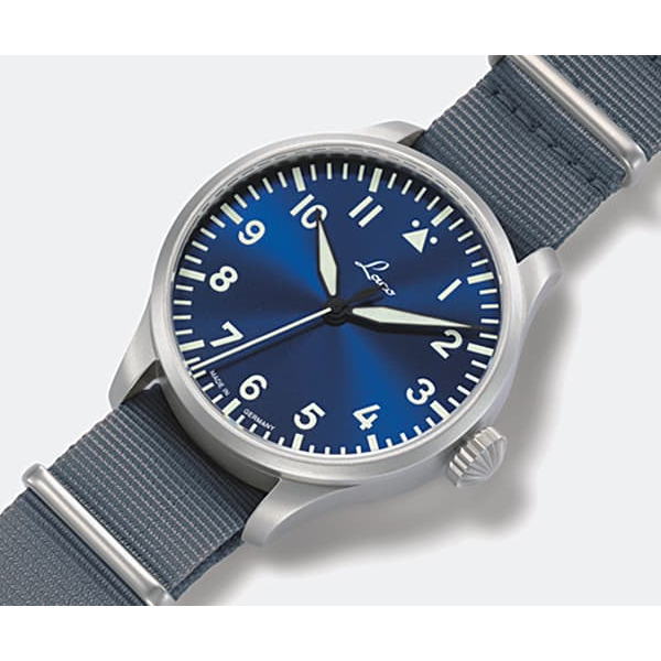 ラコ 腕時計 Laco Pilot Augsburg39 Blaue Stu