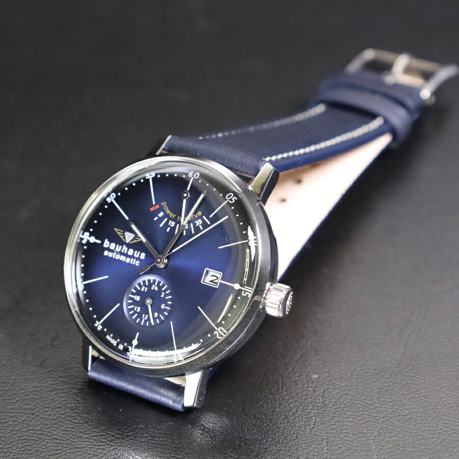 樂天商城 - バウハウス 腕時計 BAUHAUS DESSAU 2060-3AT ダークブルー 自動巻き ドイツ時計 送料無料 メンズ ブランド