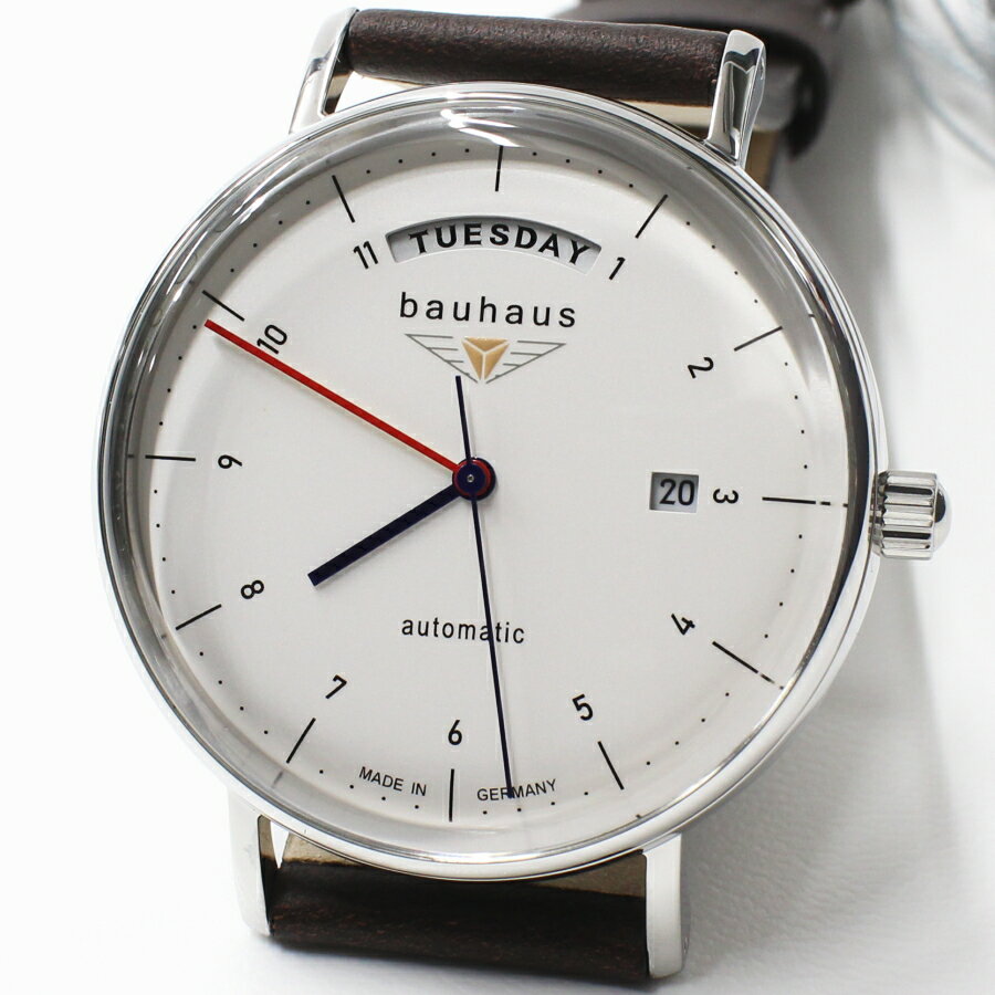 バウハウス 腕時計 BAUHAUS 2162-1AT WHITE 自動巻き ドイツ時計 送料無料 メンズ ブランド 2
