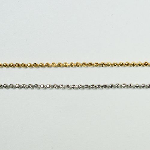 チェーン N-1409 1m ゴールド ロジウム シルバー アンティーク 古美 メッキ 真鍮 金 ボールチェーン 鎖 ハンドメイド