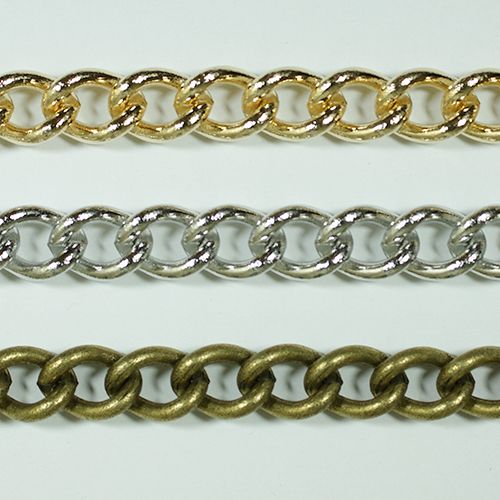 真鍮チェーン B-107 1m ゴールド ロジウム シルバー アンティーク 古美 メッキ 真鍮 金 生地 メッキなし 鎖 ハンドメイド