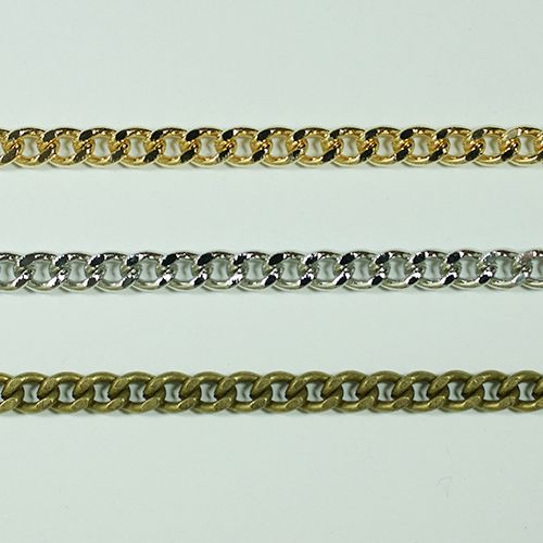 喜平チェーン 線径1.4mm 面取り 1m 真鍮製 B-120