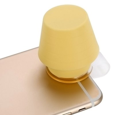 Rakuten - スマホ用 ランプ クリップ付き ライト イエロー 黄 シリコン製 スマートフォン
