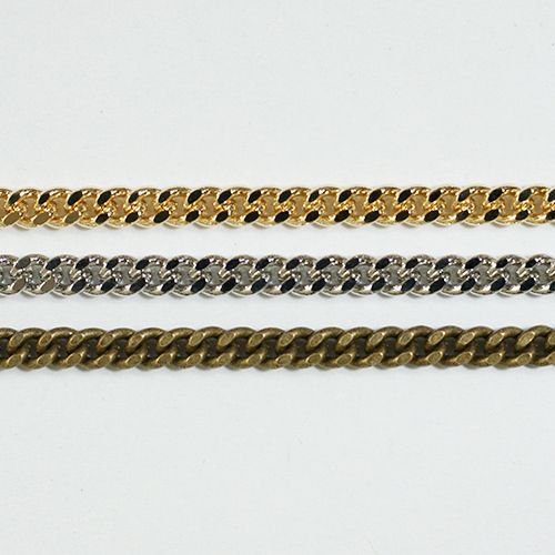 真鍮チェーン B-401-10 1m ゴールド ロジウム シルバー アンティーク 古美 メッキ 生地 メッキなし 真鍮 金 鎖 ハンドメイド N-605