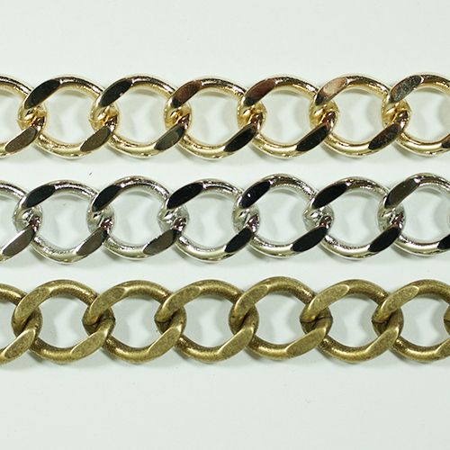 真鍮チェーン B-434 1m ゴールド ロジウム シルバー アンティーク 古美 メッキ 真鍮 金 生地 メッキなし 鎖 ハンドメイド