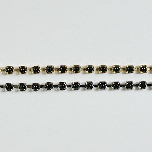 真鍮チェーン B-487 オニキス 1m ゴールド ロジウム シルバー アンティーク 古美 メッキ 真鍮 金 鎖 ハンドメイド