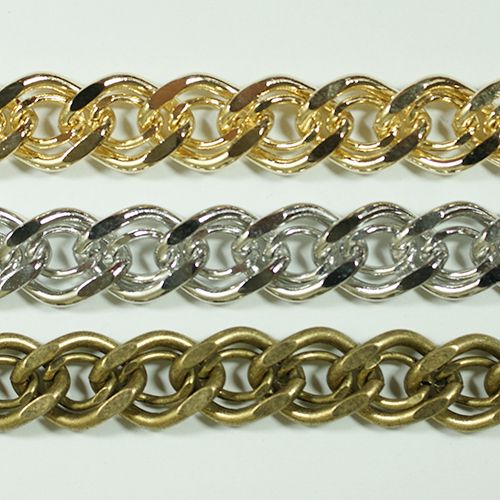 真鍮チェーン B-509 1m ゴールド ロジウム シルバー アンティーク 古美 メッキ 真鍮 金 生地 メッキなし 鎖 ハンドメイド