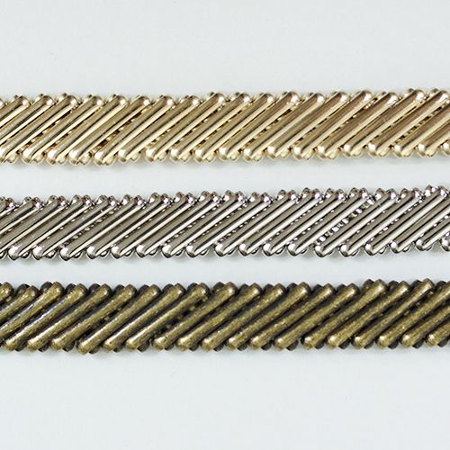 真鍮チェーン B-754 1m ゴールド ロジウム シルバー アンティーク 古美 メッキ 真鍮 金 鎖 ハンドメイド