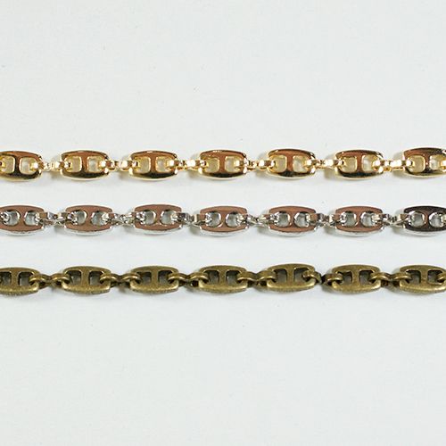 真鍮チェーン B-787 1m ゴールド ロジウム シルバー アンティーク 古美 メッキ 真鍮 金 生地 メッキなし 鎖 ハンドメイド N-1304