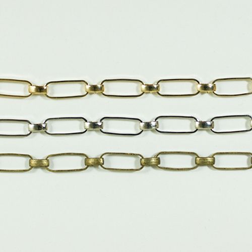 真鍮チェーン B-789 1m ゴールド ロジウム シルバー アンティーク 古美 メッキ 真鍮 金 生地 メッキなし 鎖 ハンドメイド N-1119