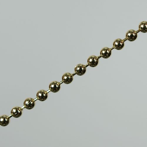 ボールチェーン 1.5mm 1m単位 真鍮製 国内メッキ加工 N-1403 BC1.5 BS-601-1.5