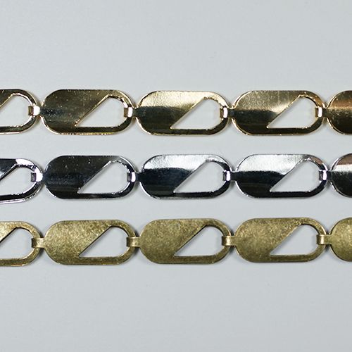 真鍮チェーン BS-713 1m ゴールド ロジウム シルバー アンティーク 古美 メッキ 真鍮 金 鎖 ハンドメイド