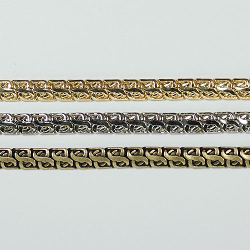 真鍮チェーン BS-719 1m ゴールド ロジウム シルバー アンティーク 古美 メッキ 生地 メッキなし 真鍮 金 鎖 ハンドメイド