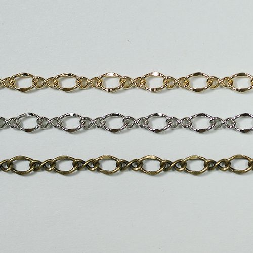 真鍮チェーン BS-812 1m ゴールド ロジウム シルバー アンティーク 古美 メッキ 生地 メッキなし 真鍮 金 鎖 ハンドメイド N-111