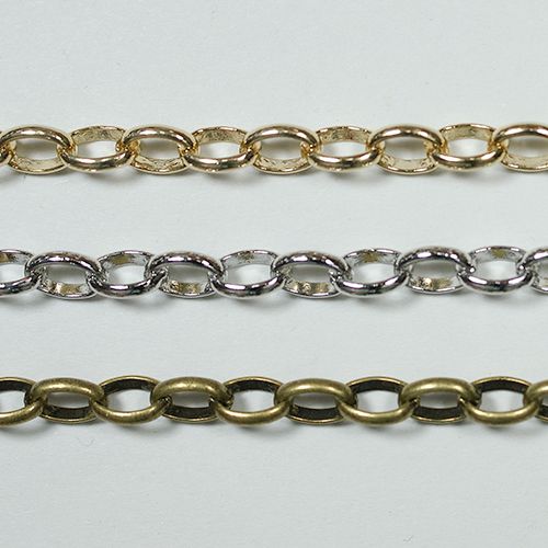 真鍮チェーン BS-873 1m ゴールド ロジウム シルバー アンティーク 古美 メッキ 生地 メッキなし 真鍮 金 鎖 ハンドメイド