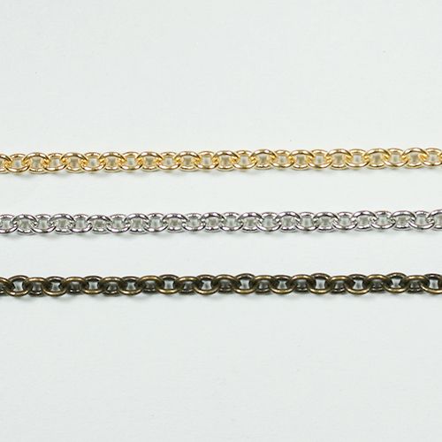 真鍮チェーン BS-907 1m ゴールド ロジウム シルバー アンティーク 古美 メッキ 生地 メッキなし 真鍮 金 鎖 ハンドメイド