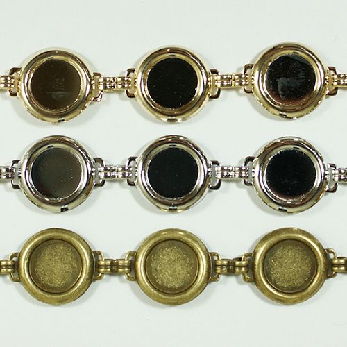 真鍮チェーン B-963 1m ゴールド ロジウム シルバー アンティーク 古美 メッキ 真鍮 金 鎖 ハンドメイド