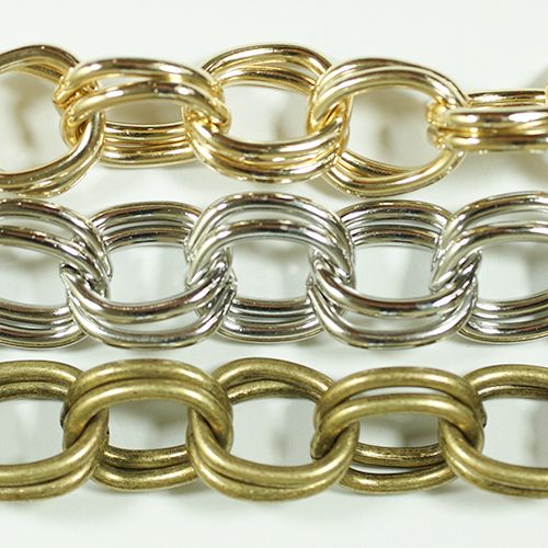 真鍮チェーン B-997 1m ゴールド ロジウム シルバー アンティーク 古美 メッキ 真鍮 金 生地 メッキなし 鎖 ハンドメイド