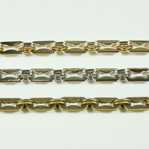 真鍮チェーン B-1048 1m ゴールド ロジウム シルバー アンティーク 古美 メッキ 真鍮 金 生地 メッキなし 鎖 ハンドメイド