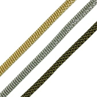 丸メッシュ チェーン 3mm B-1122 ゴールド ロジウム アンティーク 1m単位 メッキ 生地 メッキなし N-1502