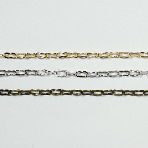 真鍮チェーン BS-128 1m ゴールド ロジウム シルバー アンティーク 古美 メッキ 生地 メッキなし 真鍮 金 鎖 ハンドメイド N-411