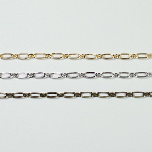 真鍮チェーン BS-172 1m ゴールド ロジウム シルバー アンティーク 古美 メッキ 真鍮 金 鎖 ハンドメイド