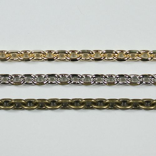 真鍮チェーン BS-184 1m ゴールド ロジウム シルバー アンティーク 古美 メッキ 生地 メッキなし 真鍮 ..