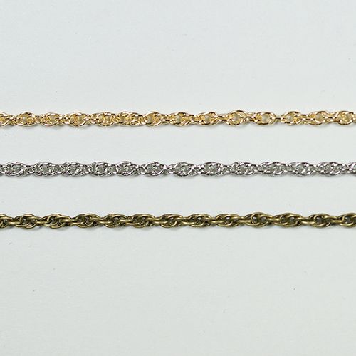 真鍮チェーン BS-202 1m ゴールド ロジウム シルバー アンティーク 古美 メッキ 生地 メッキなし 真鍮 金 鎖 ハンドメイド N-803