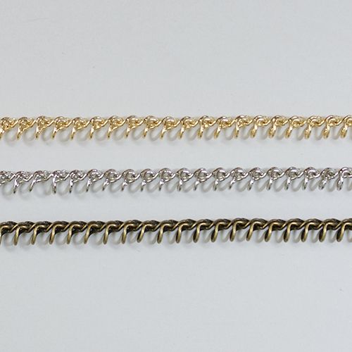 真鍮チェーン BS-227 1m ゴールド ロジウム シルバー アンティーク 古美 メッキ 生地 メッキなし 真鍮 金 鎖 ハンドメイド