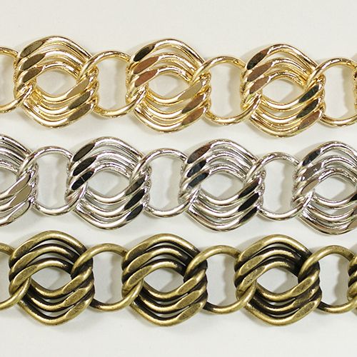 真鍮チェーン BS-236 1m ゴールド ロジウム シルバー アンティーク 古美 メッキ 真鍮 金 鎖 ハンドメイド