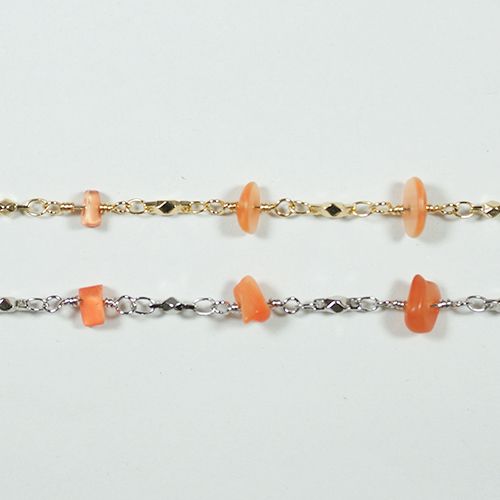 真鍮チェーン BS-418-OR 1m ゴールド ロジウム シルバー アンティーク 古美 メッキ 生地 メッキなし 真鍮 金 鎖 ハンドメイド