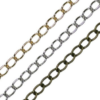 喜平 チェーン BS-884 荒目 1m単位 ゴールド ロジウム アンティーク