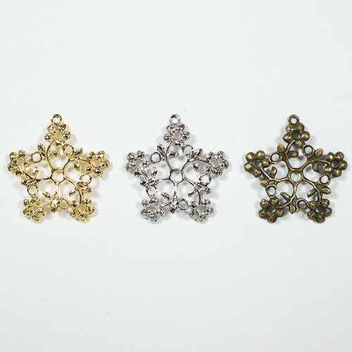 モチーフ USP-153 1個 プレス すかし チャーム アクセサリー パーツ ペンダント アンティーク ビンテー..