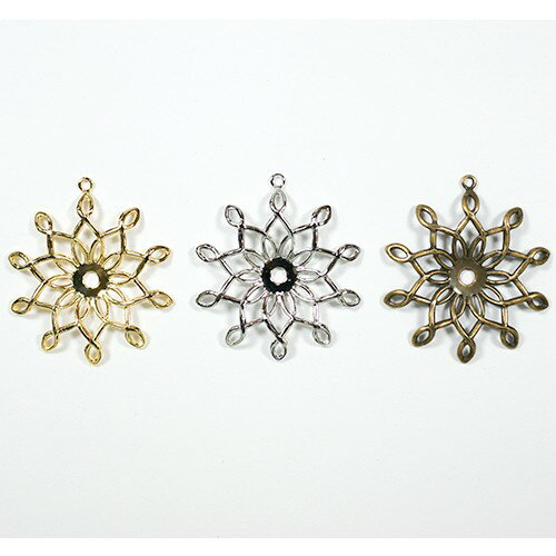 モチーフ USP-152 1個 プレス すかし チャーム アクセサリー パーツ ペンダント アンティーク ビンテー..