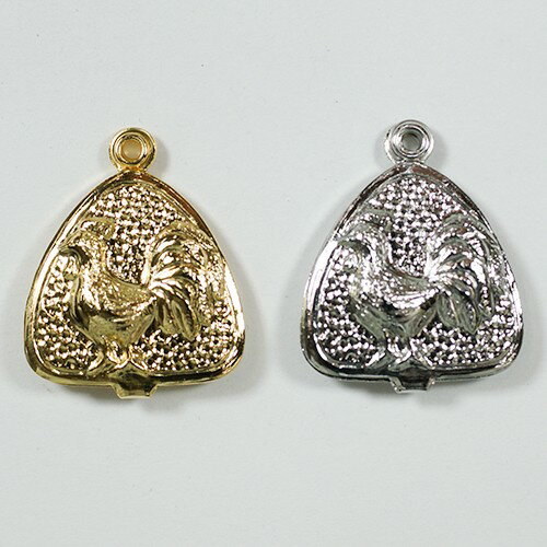 モチーフパーツ USP-274 1個 アクセサリー パーツ アンティーク レザー チャーム ビンテージ メタル 羽..